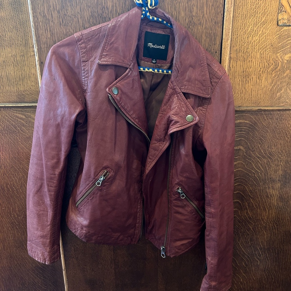 Madewell Rich Brown Leather Jacket